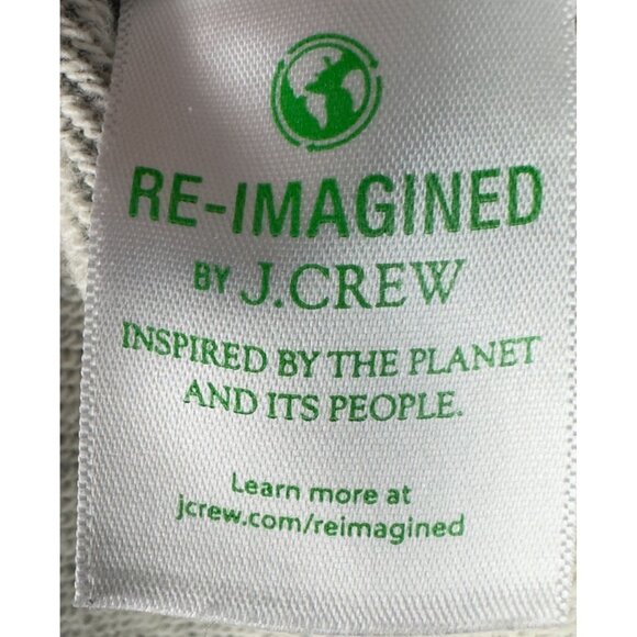 J.Crew University Terry All-Natural Sweatshirt Women XS Gray Crewneck - Picture 5 of 10